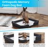 Flash Furniture Gray 44x34 Orthopedic Memory Foam Bolster Dog Bed AJ-ORTHO-00190-GY-GG